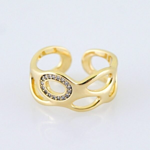 Women Ring/ Anillos Damas/ 14K Real Color/ Zircon Stone// R614