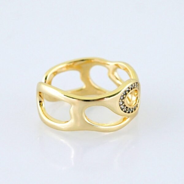 Women Ring/ Anillos Damas/ 14K Real Color/ Zircon Stone// R614 - Image 2