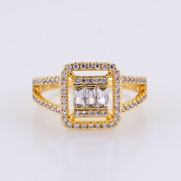 Women Ring/ Anillos Damas/ 14K Real Color/ Zircon Stone// R615
