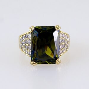 Women Ring/ Anillos Damas/ 14K Real Color/ Zircon Stone// R621