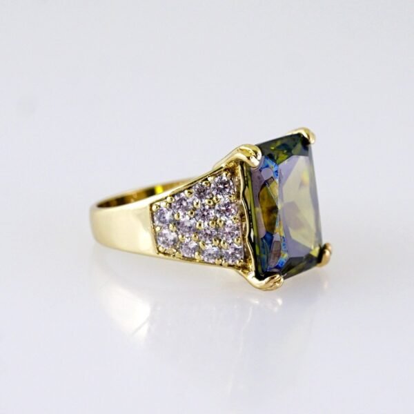Women Ring/ Anillos Damas/ 14K Real Color/ Zircon Stone// R621 - Image 2