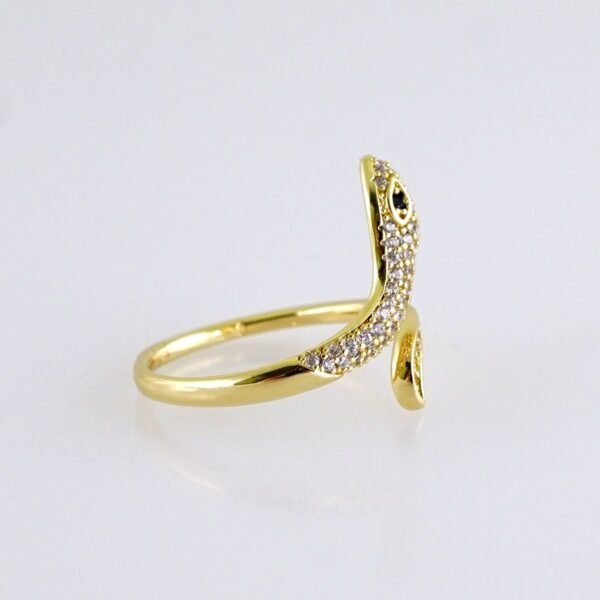 Women Ring/ Anillos Damas/ 14K Real Color/ Zircon Stone// R624 - Image 2