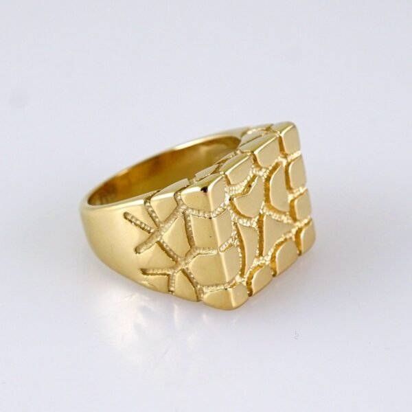 Men Ring/ Anillos Hombre/ 10K Real Color/ Plain// R628 - Image 2