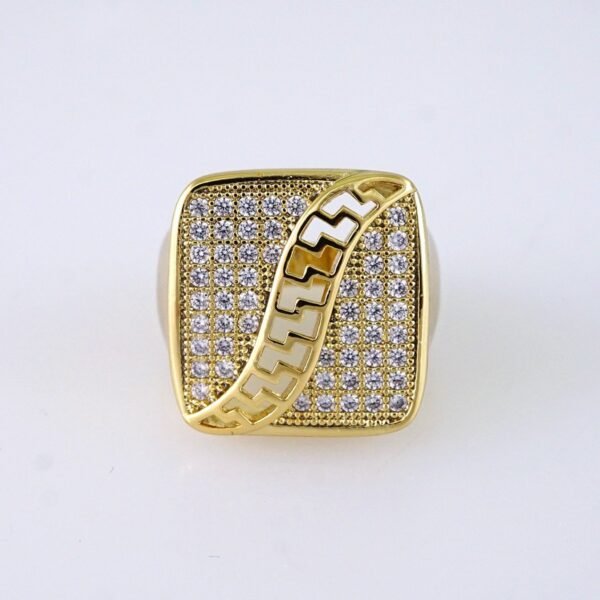 R632 RING - ANILLO - Zircon Stone - 14K Real Color