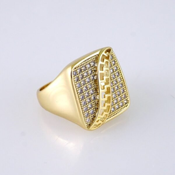 R632 RING - ANILLO - Zircon Stone - 14K Real Color - Image 2