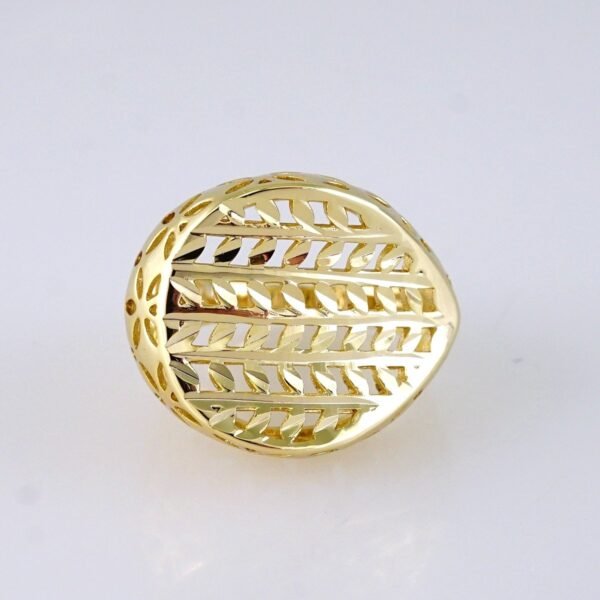 R633 RING - ANILLO - Plain - 14K Real Color