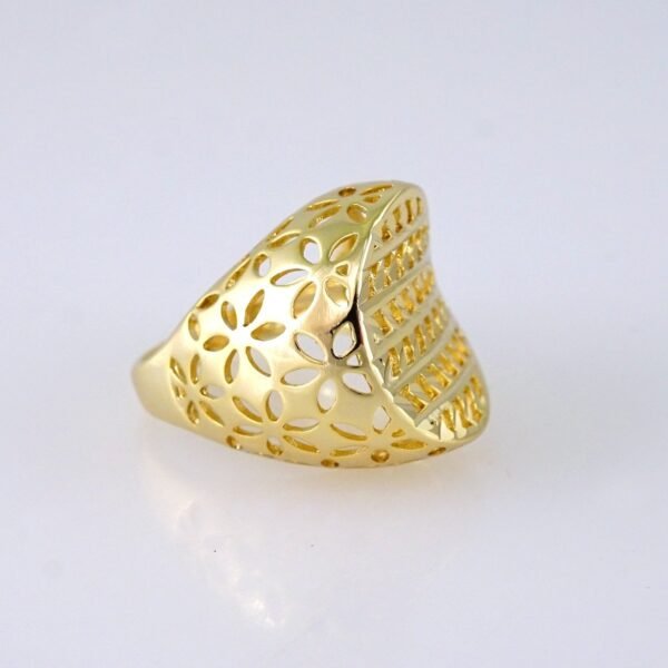 R633 RING - ANILLO - Plain - 14K Real Color - Image 2