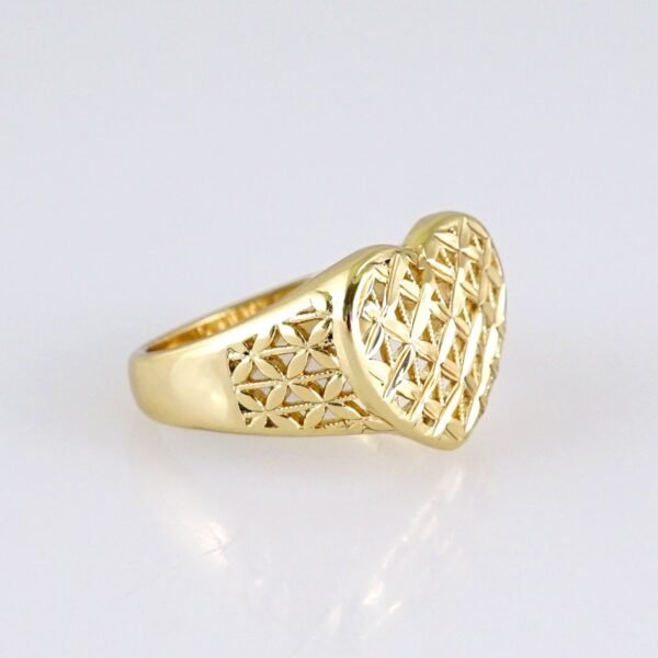 R641 RING - ANILLO - Plain - 14K Real Color - Image 2