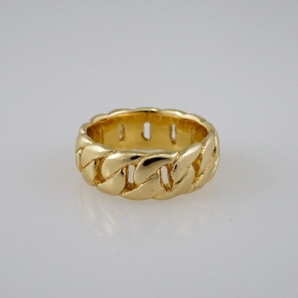 Men Ring/ Anillos Hombre/  925 Silver Whit Gold Plated/ Plain// R925P01