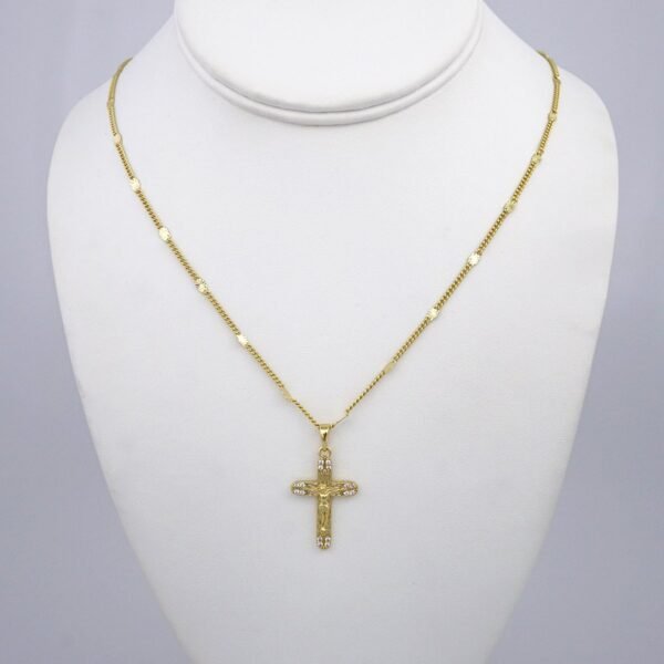 Cadenas & Colgantes/ Chain W/Pendants /  14K Real Color/  Zircon Stone/  3mmx50cm// SET1001