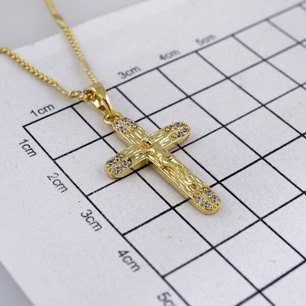 Cadenas & Colgantes/ Chain W/Pendants /  14K Real Color/  Zircon Stone/  3mmx50cm// SET1001 - Image 3