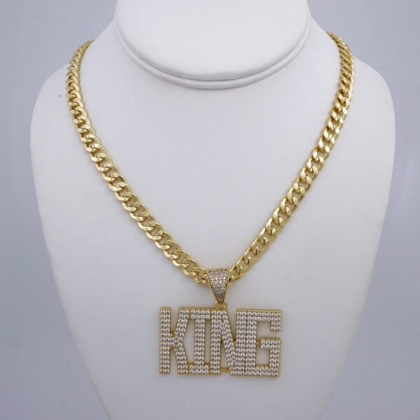 Cadenas & Colgantes/ Chain /Pendants /  14K Real Color/  Zircon Stone/  8mmx60cm// SET1002