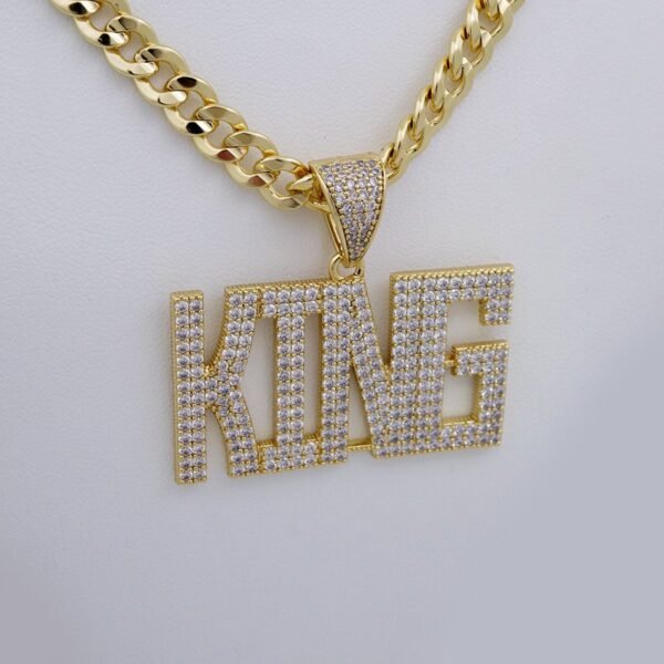 Cadenas & Colgantes/ Chain /Pendants /  14K Real Color/  Zircon Stone/  8mmx60cm// SET1002 - Image 2