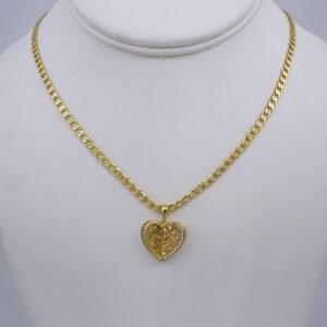 Cadenas & Colgantes/ Chain /Pendants /  14K Real Color/  Zircon Stone/  3mm// SET1004