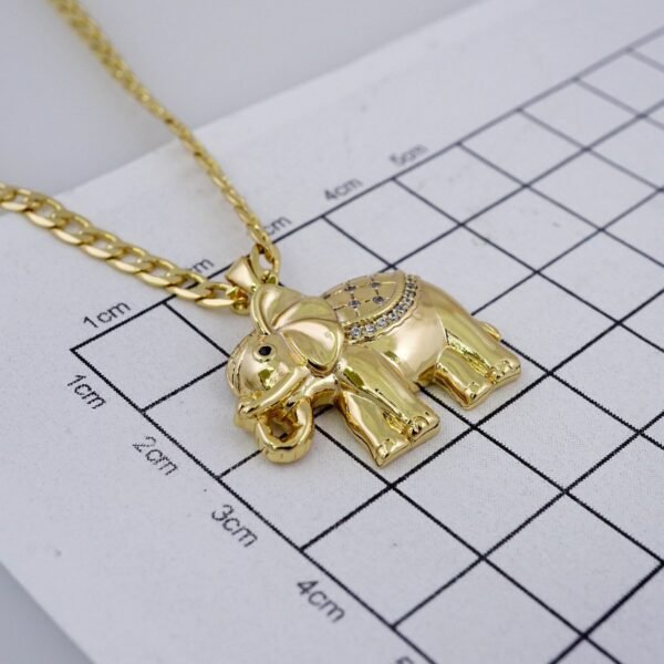 Cadenas & Colgantes/ Chain /Pendants /  14K Real Color/  Zircon Stone/  3mm// SET1005 - Image 3