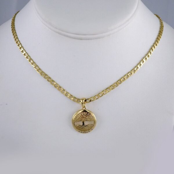 Cadenas & Colgantes/ Chain /Pendants /  14K Real Color/  Zircon Stone/ 3mm// SET1008