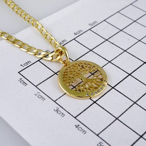 Cadenas & Colgantes/ Chain /Pendants /  14K Real Color/  Zircon Stone/ 3mm// SET1008 - Image 3