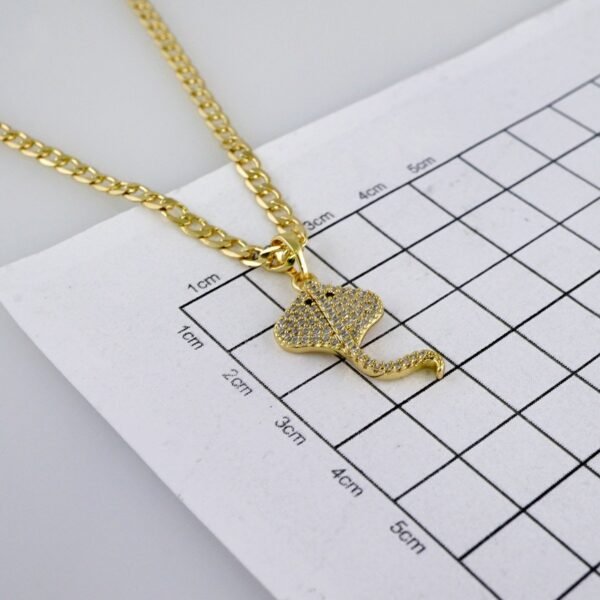 Cadenas & Colgantes/ Chain /Pendants /  14K Real Color/  Zircon Stone/  3mmx45cm// SET1012 - Image 3