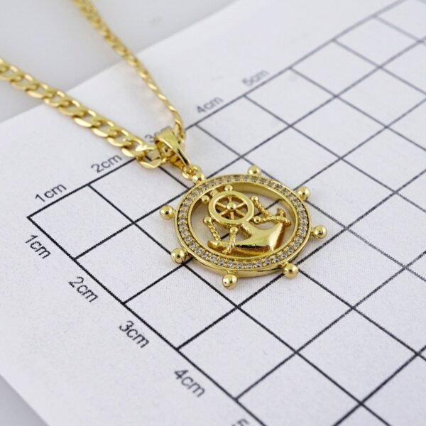 Cadenas & Colgantes/ Chain /Pendants /  14K Real Color/  Zircon Stone/  3mm// SET1030 - Image 3