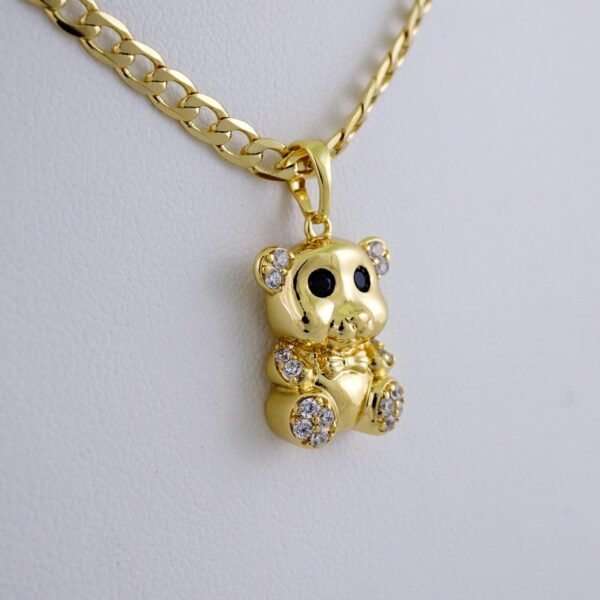 Cadenas & Colgantes/ Chain/Pendants /  14K Real Color/  Zircon Stone/  3mm// Set1033 - Image 2