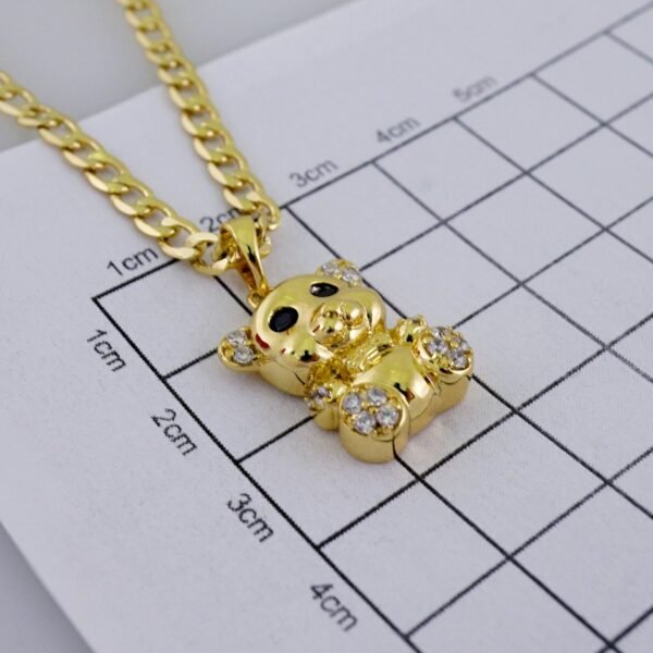 Cadenas & Colgantes/ Chain/Pendants /  14K Real Color/  Zircon Stone/  3mm// Set1033 - Image 3