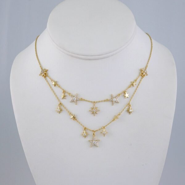 Cadenas & Colgantes/ Chain/Pendants /  14K Real Color/  Zircon Stone/  2mmx45cm// SET1037