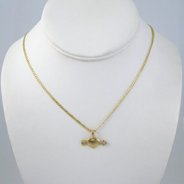 Cadenas & Colgantes/ Chain/Pendants /  14K Real Color/  Zircon Stone/  2mmx45cm// SET1043
