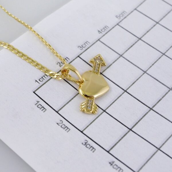 Cadenas & Colgantes/ Chain/Pendants /  14K Real Color/  Zircon Stone/  2mmx45cm// SET1043 - Image 3