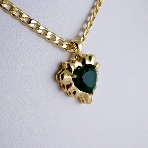 Cadenas & Colgantes/ Chain W/Pendants /  14K Real Color/  Zircon Stone/  3mmx45cm// SET1052 - Image 2