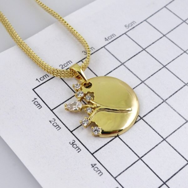 Cadenas & Colgantes/ Chain W/Pendants /  14K Real Color/  Zircon Stone/  4mmx45cm// SET1056 - Image 3