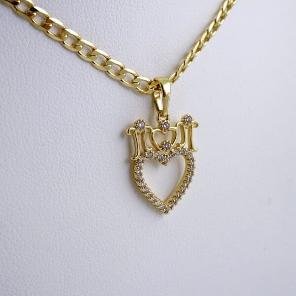 Cadenas & Colgantes/ Chain W/Pendants /  14K Real Color/  Zircon Stone/  3mmx45cm// SET1059 - Image 2