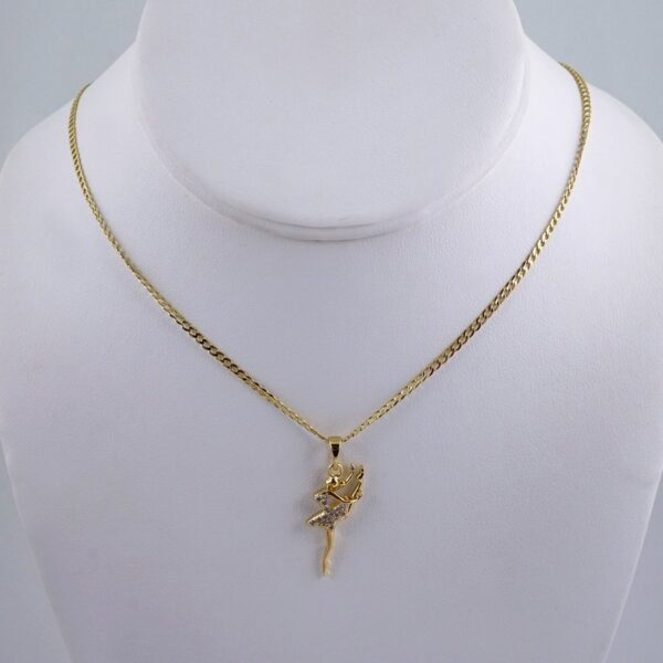Cadenas & Colgantes/ Chain W/Pendants /  14K Real Color/  Zircon Stone/  2mmx45cm// SET1061