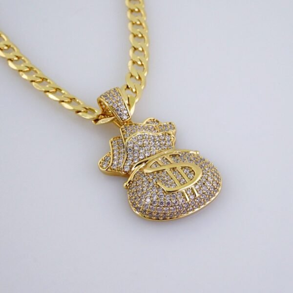 Cadenas & Colgantes/ Chain /Pendants /  14K Real Color/  Zircon Stone/  8mmx60cm// SET1075 - Image 3