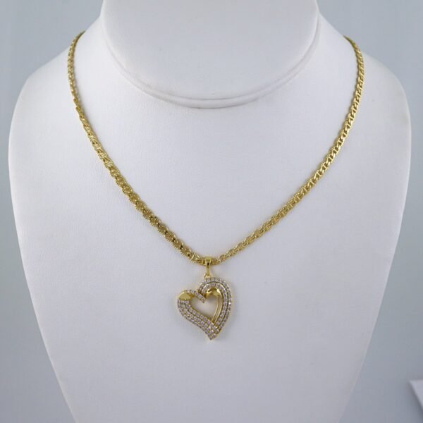 Cadenas & Colgantes/ Chain W/Pendants /14K Real Color/Zircon Stone/3mmx50cm// SET1089