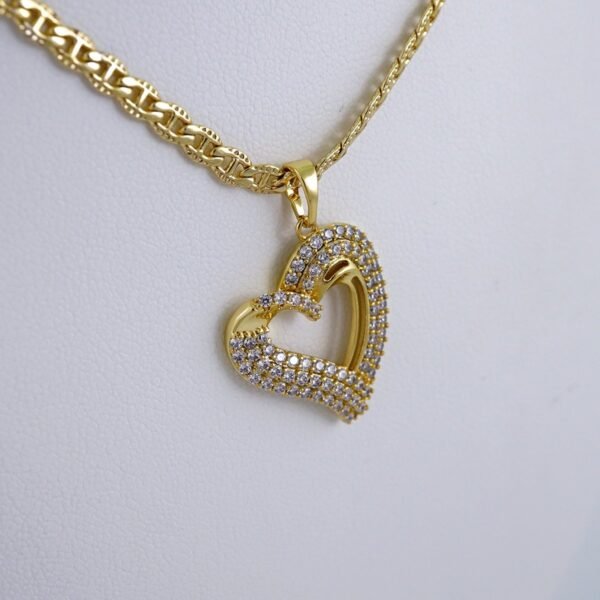Cadenas & Colgantes/ Chain W/Pendants /14K Real Color/Zircon Stone/3mmx50cm// SET1089 - Image 2
