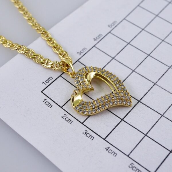 Cadenas & Colgantes/ Chain W/Pendants /14K Real Color/Zircon Stone/3mmx50cm// SET1089 - Image 3