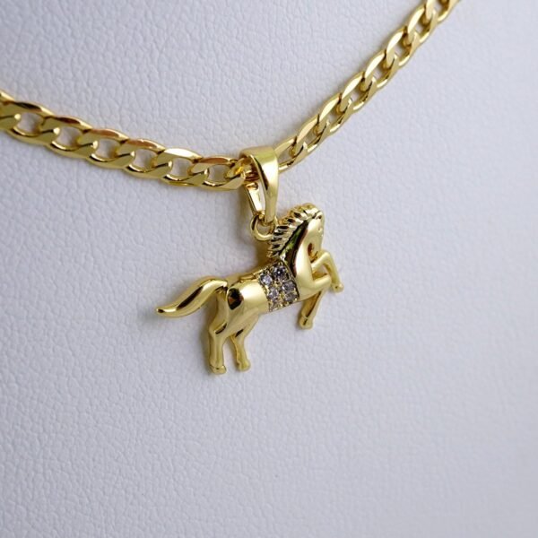 Cadenas & Colgantes/ Chain /Pendants /  14K Real Color/  Zircon Stone/  3mmx45cm// SET1096 - Image 2