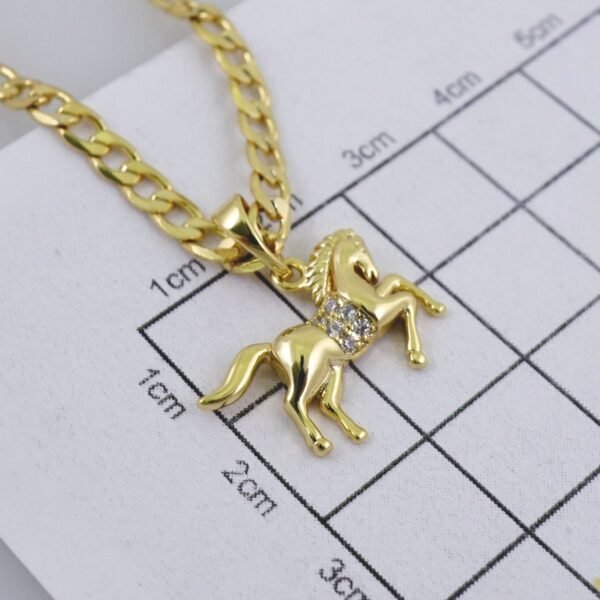 Cadenas & Colgantes/ Chain /Pendants /  14K Real Color/  Zircon Stone/  3mmx45cm// SET1096 - Image 3