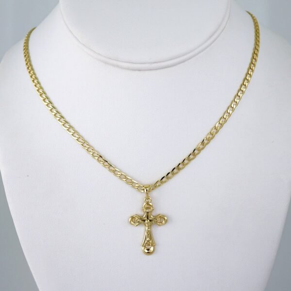Cadenas & Colgantes/ Chain/Pendants /  14K Real Color/  Plain/  3mmx45cm// SET1104