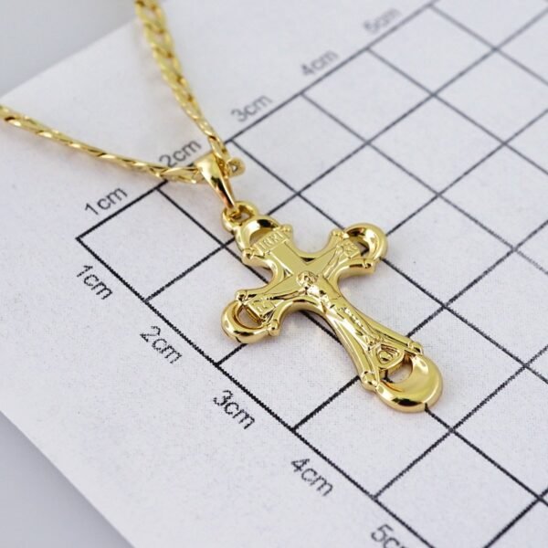 Cadenas & Colgantes/ Chain/Pendants /  14K Real Color/  Plain/  3mmx45cm// SET1104 - Image 3