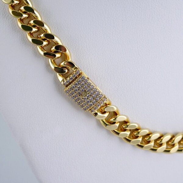 Gargantilla & Pulsera / Choker W/ Bracelet/  14K Real Color/  Zircon Stone/  6mmx45cm// SET1109 - Image 2