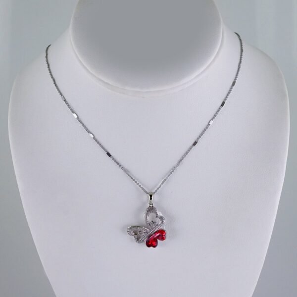 Cadenas & Colgantes/ Chain/Pendants /  Silver Color/  Zircon Stone/  2mmx45cm// SET1112