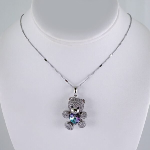 Cadenas & Colgantes/ Chain/Pendants /  Silver Color/  Zircon Stone/  2mmx45cm// SET1114