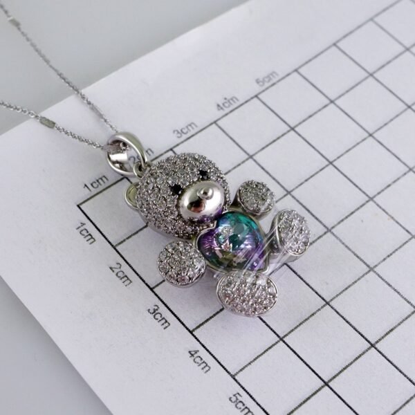 Cadenas & Colgantes/ Chain/Pendants /  Silver Color/  Zircon Stone/  2mmx45cm// SET1114 - Image 3