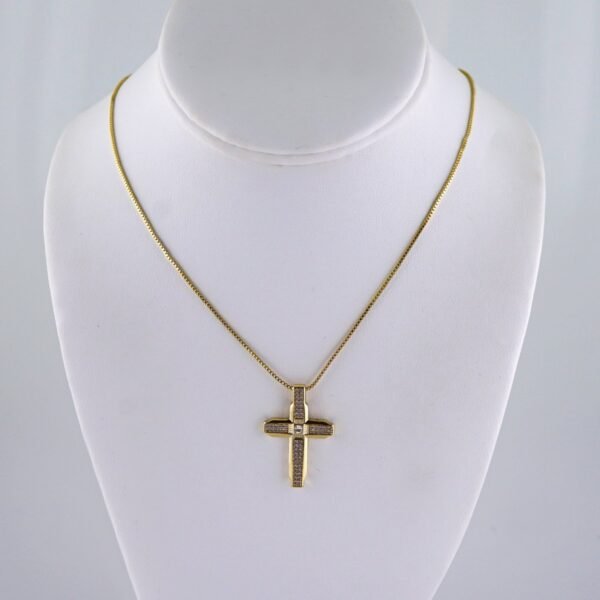 Cadenas & Colgantes/ Chain W/Pendants /  14K Real Color/  Zircon Stone/ 45cm// SET1134