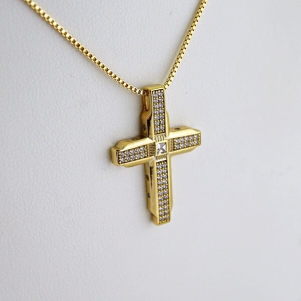 Cadenas & Colgantes/ Chain W/Pendants /  14K Real Color/  Zircon Stone/ 45cm// SET1134 - Image 2