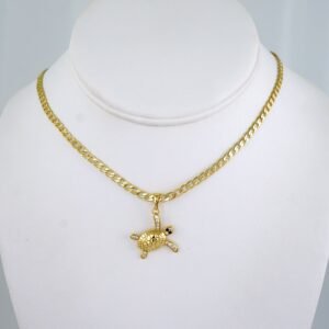 Cadenas & Colgantes/ Chain W/Pendants /  14K Real Color/  Zircon Stone/  3mmx45cm// SET1144