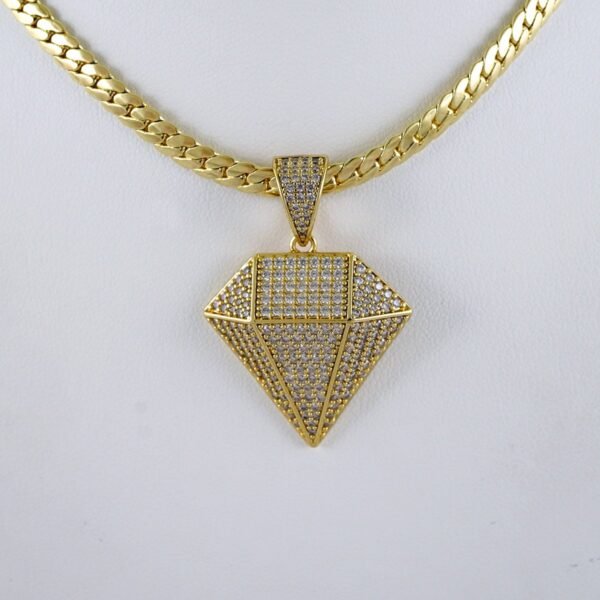Gargantilla & Colgantes / Choker W/ Pendants/  14K Real Color/  Zircon Stone/  5mmx45cm// SET1161 - Image 2