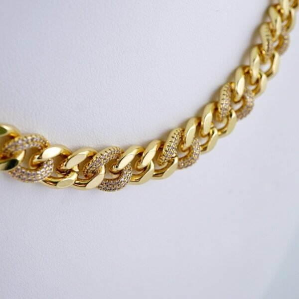 Gargantilla / Choker /  14K Real Color/  Zircon Stone/ 8mmx45cm// SET1170 - Image 2
