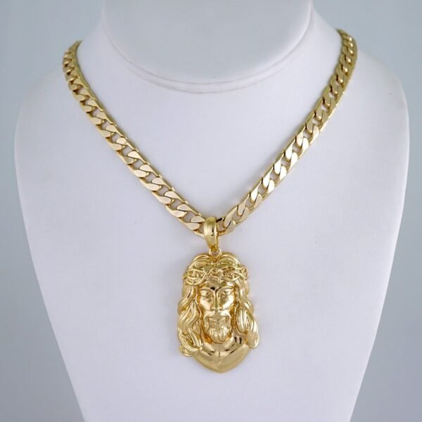 Cadenas & Colgantes/ Chain Men/Pendants/ Plain/ 14K Real Color/ 8mm x60cm// SET1173